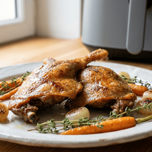 Cuisses de canard airfryer avec peau croustillante et chair fondante