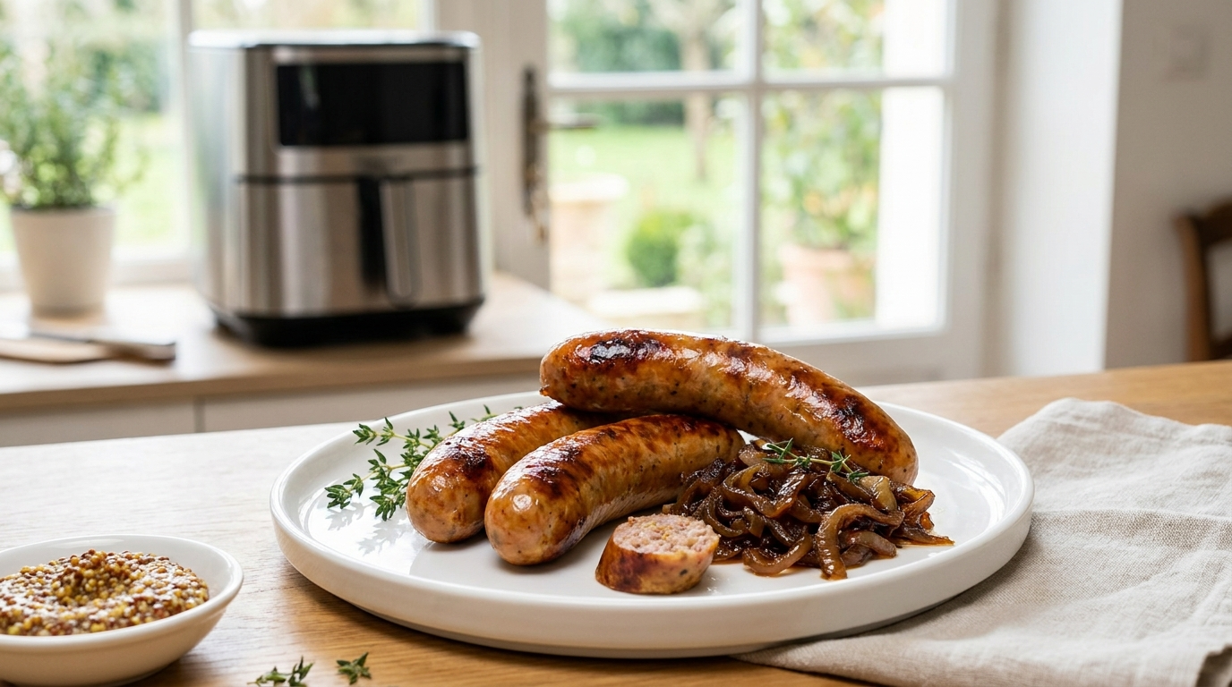 Saucisse fumée Air Fryer croustillante et appétissante