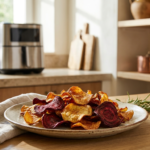 chips betterave airfryer croustillantes dorées et fines