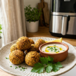 Falafel air fryer croustillant doré à la friteuse sans huile