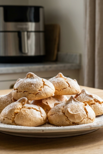 Meringue air fryer légère et croustillante, parfaitement cuite et dorée